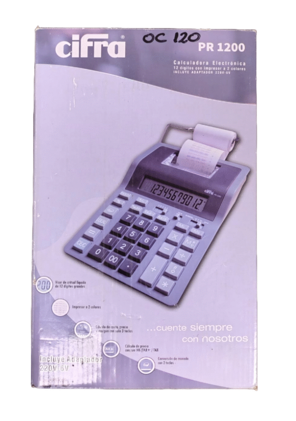 Calculadora impresora Cifra