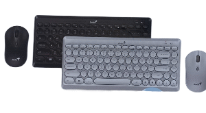 Combo mini teclado y mouse compacto inalámbrico GENIUS