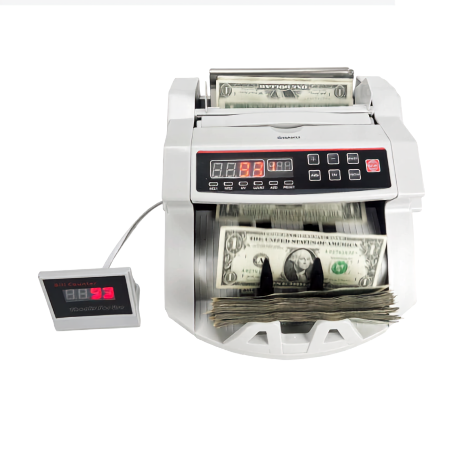 CONTADORA DE BILLETES NAKU CBD-001 con detector UV y MG - Imagen 2