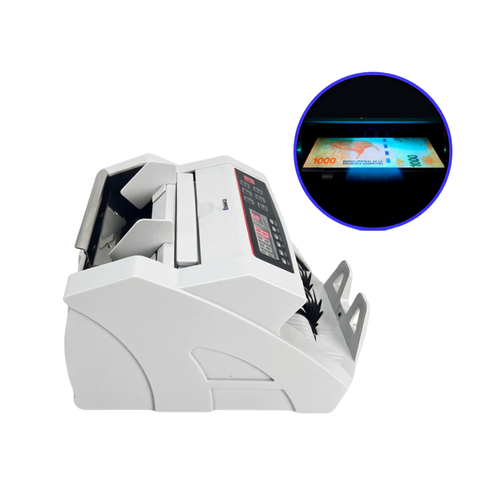CONTADORA DE BILLETES NAKU CBD-001 con detector UV y MG - Imagen 3